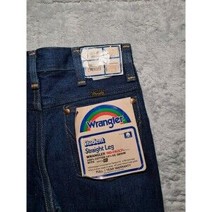 Vintage Wrangler Student Straight Leg Jeans 26x34 Deadstock NWT 70s Made in USA